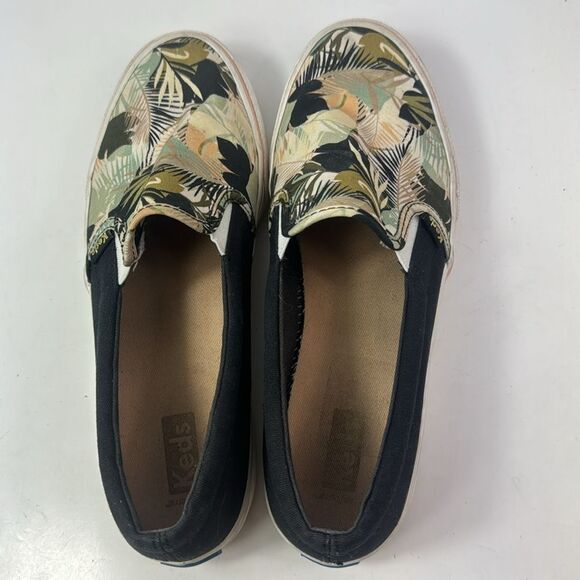 Keds Jump Kick Slip On Palm Tree Canvas Women’s Sneakers - Picture 10 of 13